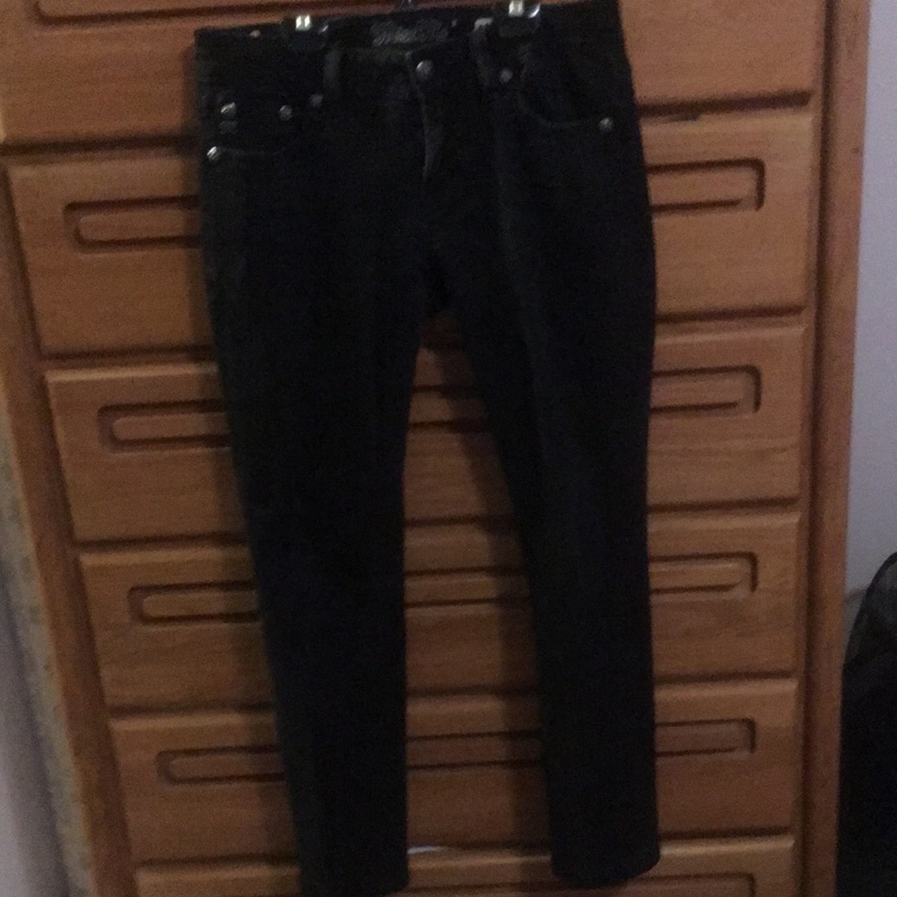Miss Me black bling straight jeans size 30